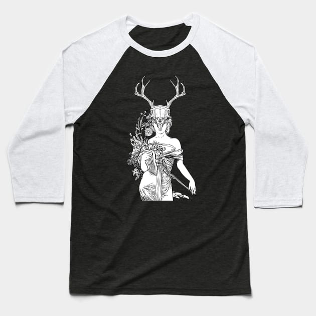 Witch - White Baseball T-Shirt by ballhard